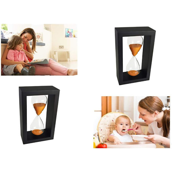 Orange Sandglas 30 minuter Timer Timglas för prydnadsdekoration