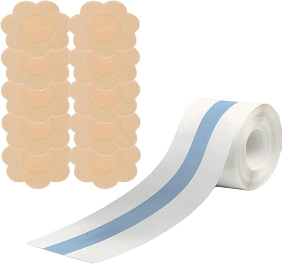 BH (Blå) - Brysttape BH Usynlig Bryst Selvklebende Stroppeløs
