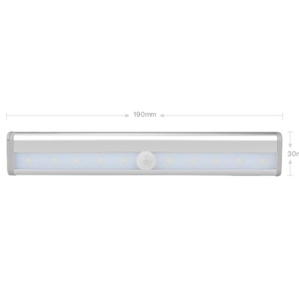 4-pak LED-nattlamper med bevegelsessensorer, skapbelysning, LE