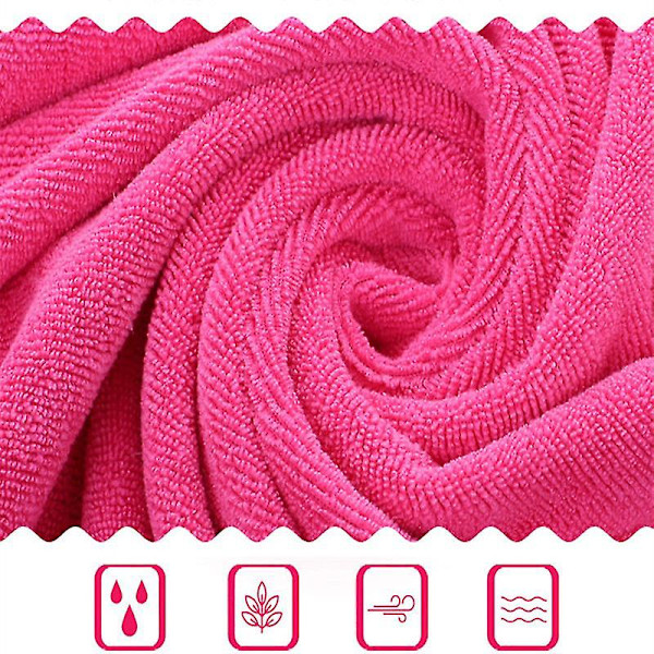 Eksplosive Models Mikrofiber Badehåndkle, Super Mykt, Super Absorberende Og Hurtigttørkende, Ingen Fading, Grå Håndkle. 35x75 cm Veldig Liten. Roserød Rose red 35x75CM