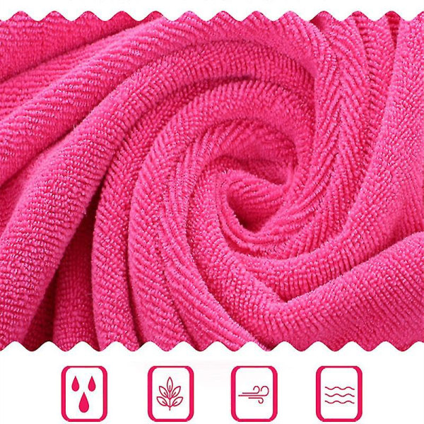 Explosive Models Mikrofiber Badhandduk, Supersoft, Supersugen Och Snabbtorkande, Färgfast, Grå Handduk. 120x200cm. Rosaröd Rose red 120x200CM