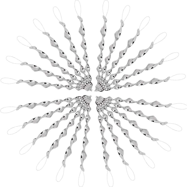 Reflekterande spiral, 24 stycken fågelavvisande reflekterande stavar skrämma