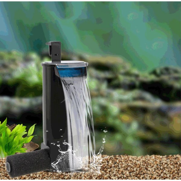 Lavt vannstandsfilter Small Fish Tank Filter Aquarium Water Puri
