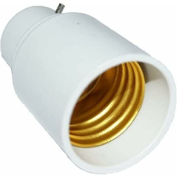 2-pack - B22 till E27 Sockeladapter - Konverterar Lampbas till Skruv