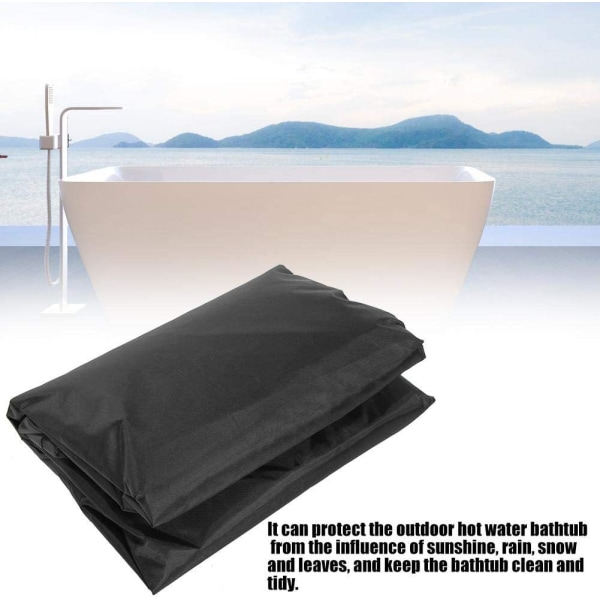 Vattentät polyester fyrkantig utomhus jacuzzi topplock