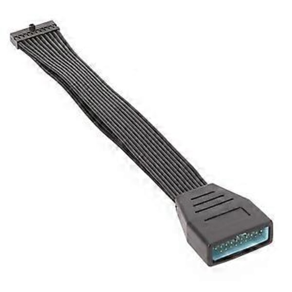 USB3.0 Header Forlængerkabel Lav Profil USB3.0 Intern 19/20 Pin Header Forlænger Bundkort Adapter Old style 15cm