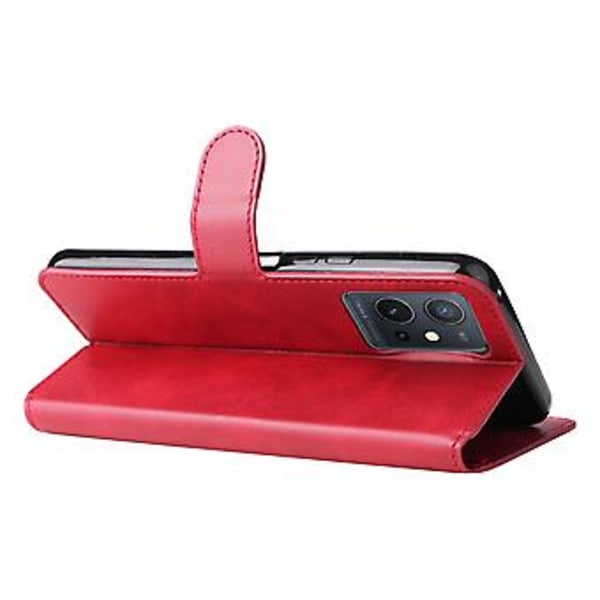 Læderetui til vivo Y55 5G / Y75 5G / T1 5G Red