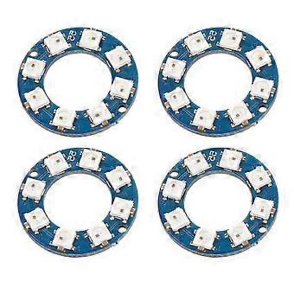 4 stk. LED Ring Lampe Board RGB Fuld Farve 8 stk. LED WS2812 5050 Chip til Dekoration