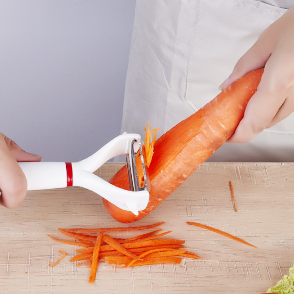 Rostfritt Stål Skalare Frukt Och Grönsaks Skalare Slicer Kök