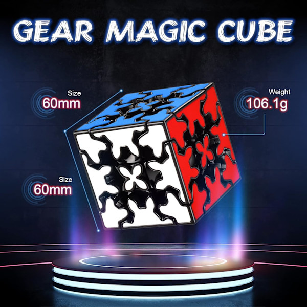 QY Toys 3x3 Gear Cube 3x3x3 Speed ??Magic 3D Gear Puzzle Magic Sp