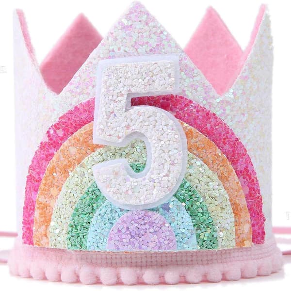 Barnebursdagsdekorasjoner, Partyhatter - 5 år