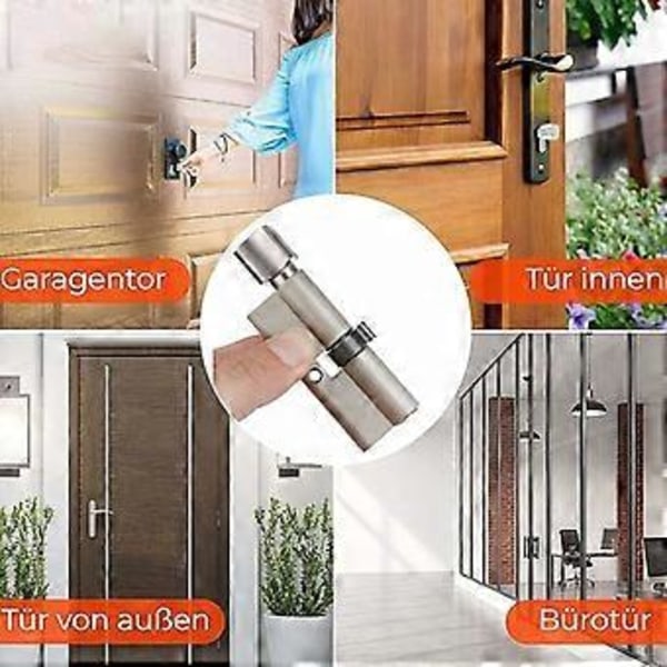 Sylinder 70mm*29mm Sikkerhetslås Sylinder Hjem Sylinderlås Knapp Ytterdør Inngangsdør Lås Sylinder Euro Lås Profil Sylinder, 2 stk