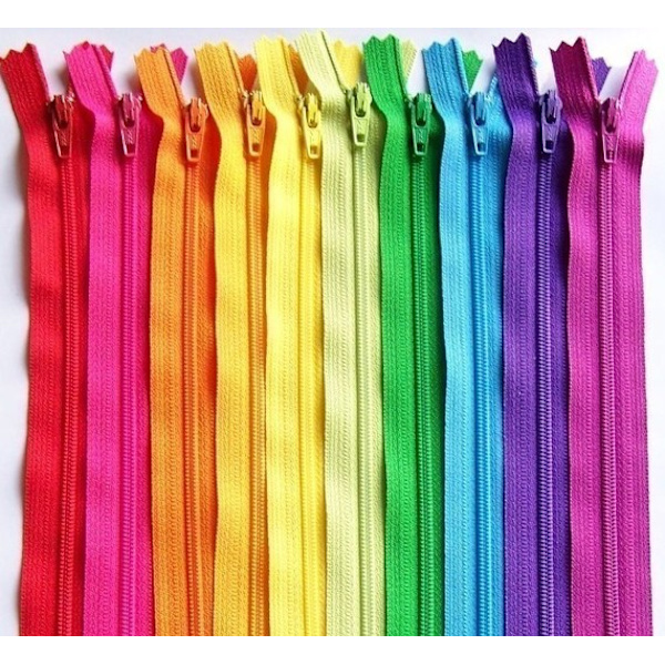 Glidelåser 50 stk 8,85 tommer * 1 tommer Blandet Nylon Spiral Glidelåser Tilfeldig