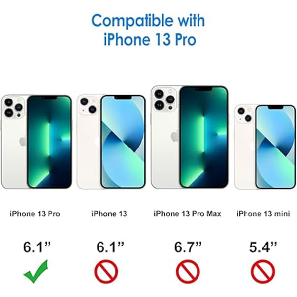 (Rose)Silikoneetui til iPhone 13 Pro 6,1 tommer, etui til P
