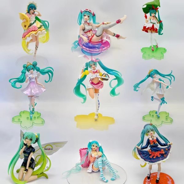 Högkvalitativ version Hatsune Miku handgjord PVC sakura Chuyin docka