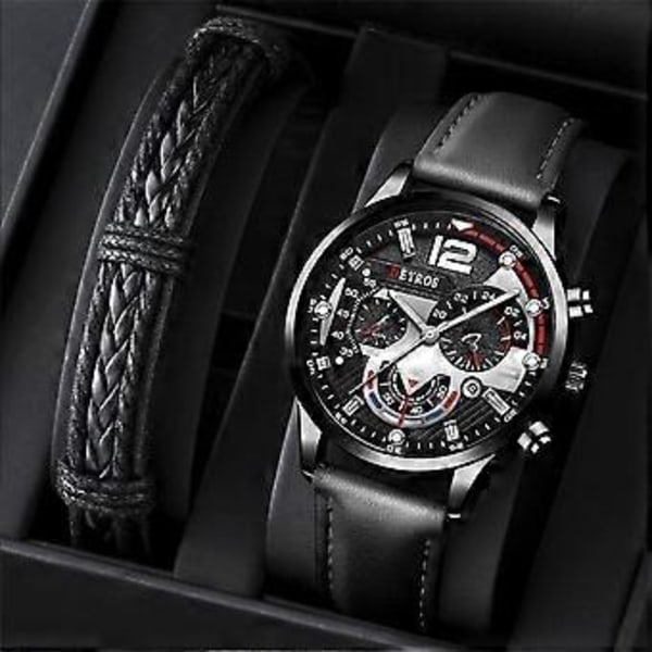 Herre Luksus Rustfrit Stål Ur Casual Quartz Analog Armbåndsur NY