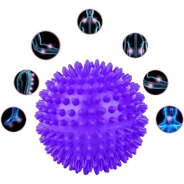 9 cm blød massagebold x 1 (lilla) - triggerpunkt refleks tryk