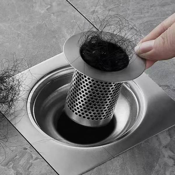 Dusj Hårfilter, 3 Stykker Rustfritt Stål Hår Dusjfilter,