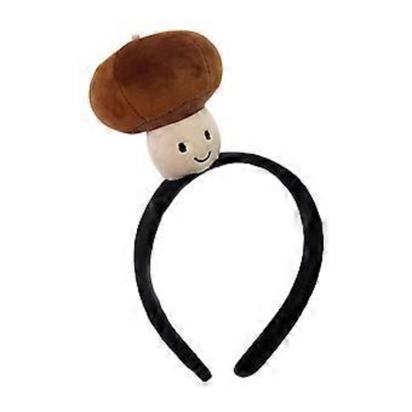 Unikt Tecknat Hårband Mjukt Tyg Hårprydnad Huvudbonader Perfekt För Vardagsbruk Temafester Eller Festivaloutfits Mushroom headband