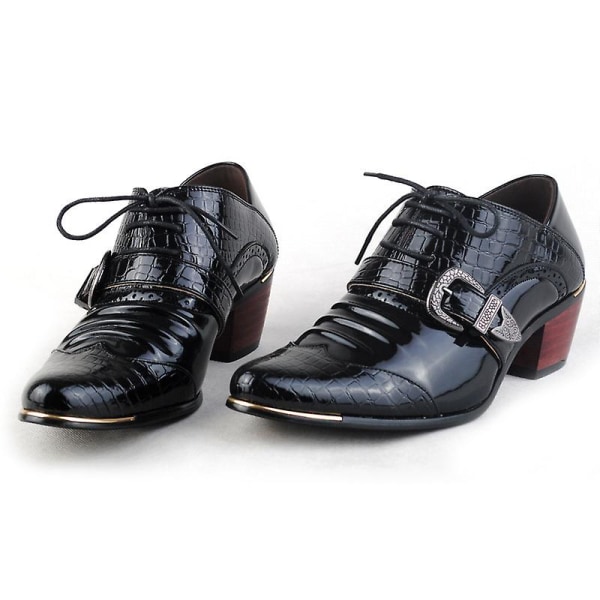 Herres Slip On Lak Glans Tassle Sko Læder Smart Casual.40.sort