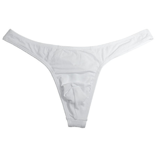 Pakke med 4 Herre Stringtruser.M.Hvit blå White blue M