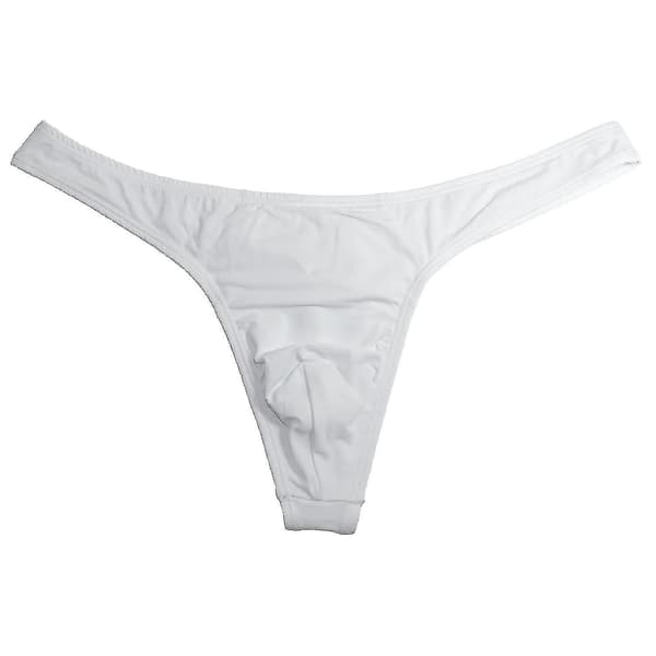 Pakke med 4 herrestringtruser. Hvit blå White blue S