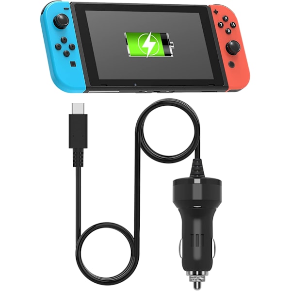 (1.8m) Billader Kompatibel med Nintendo Switch og Lite Versjon