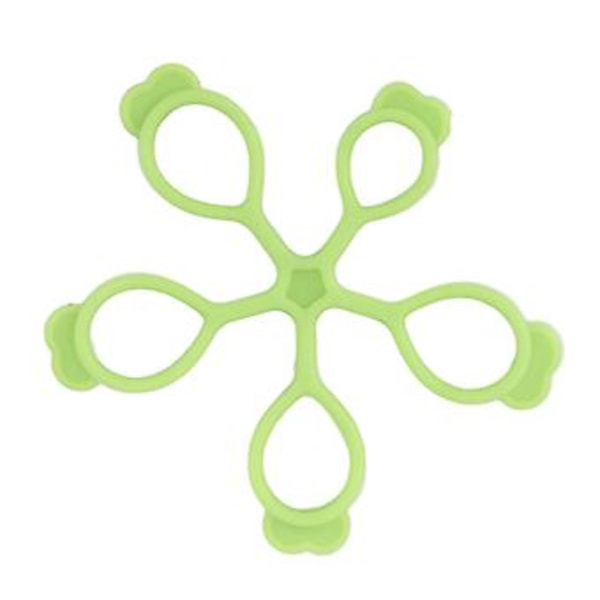 Silikone Fingerstrækker Blomsterform Springback Dekompression Håndgreb Forstærker til Kontor Udendørs (Lysegrøn 3 kg) Light Green 6.6lb
