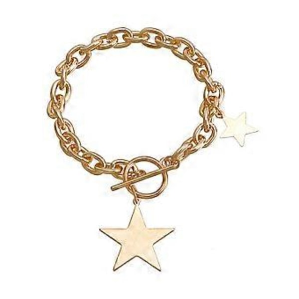 Muotitrendi Kevyt Luksus Niche Solisluuketju Temperamentti Yksinkertainen Kylmä Tuuli Viisisakarainen Tähti Rannekorut Kaulakoru Bracelet