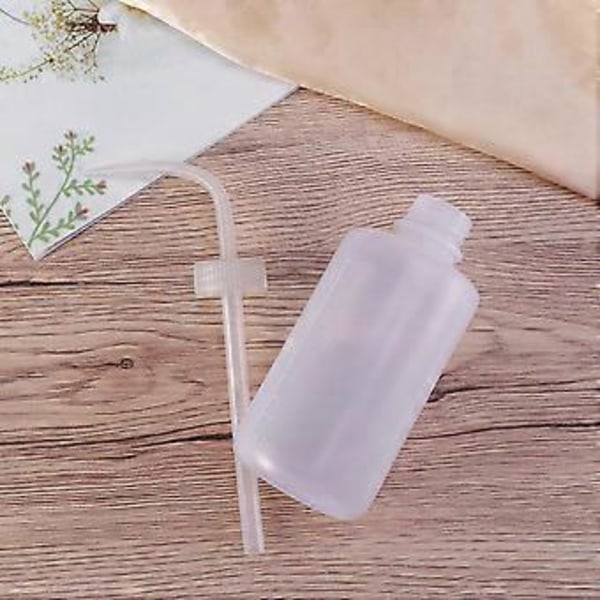 250 ml Blæk Tom Flaske Lang Tud Pigment Opbevaringsbeholder Plastik Klemme Flasker