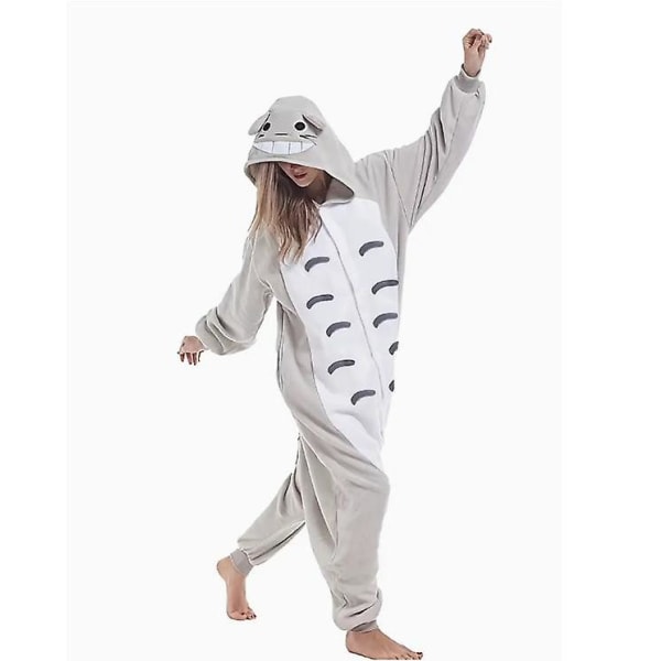 One Piece Pajamas - Halloween Cartoon Animal Hooded Button One Piece Pajamas, Women&#39;s Home Wear And Women&#39;s Pajamas.S.