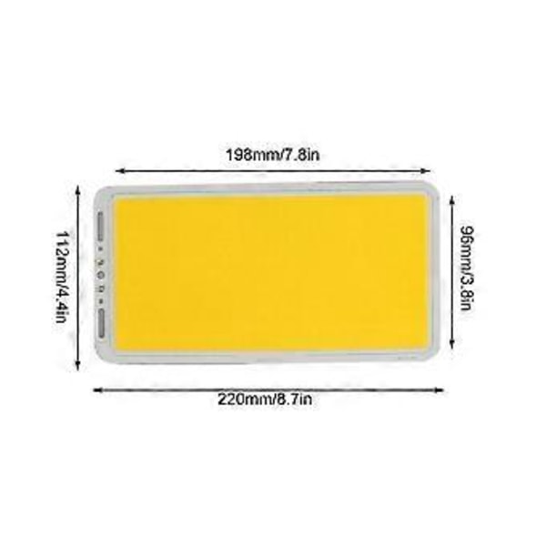 12-14V 70W Himmennettävä COB LED-lamppu valaistuslevy kotiin, työhön ja autoon (lämmin valkoinen)
