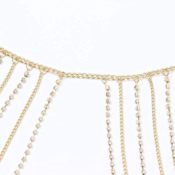 Crystal Belly Waist Chain Beach Layered Body Chain Mode Midja
