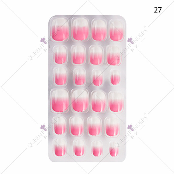 24 Lommer Bærbare Negleputer, Neglekunst Patch Stil 27