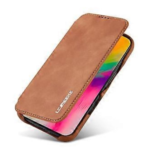 LC.IMEEKE iPhone 16 -kotelo korttipidikkeellä, jalustalla ja nahkaisella puhelinkuorella Style C