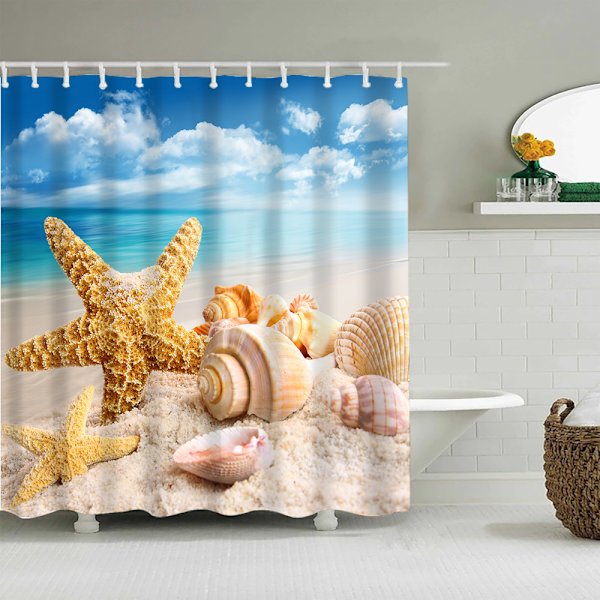 Mildew Proof Bade- og Bruseforhæng 80cm*180cm 1 Stykke Beautifu