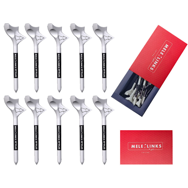 Nye Golf Tees Slitesterk Golf Tee 10 Graders Tilt Design Reduserer Rotasjon Null Motstand Mer Motstandsdyktig For Golfspillere Øvelse 10 stk 10pcs