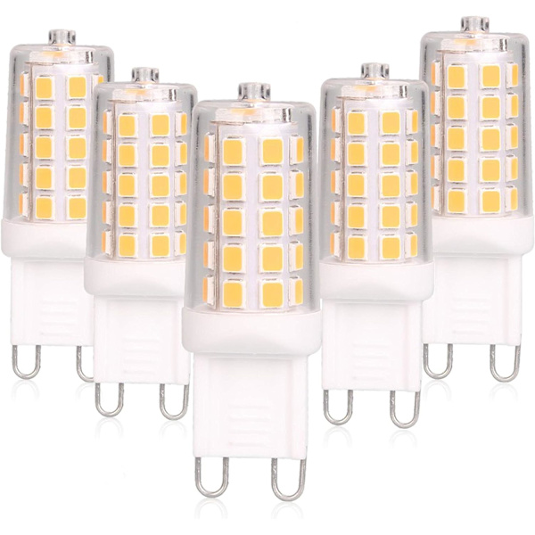 G9 LED-pære, dimbar 4W, tilsvarer 40W T4 G9 halogenpære, 2700K