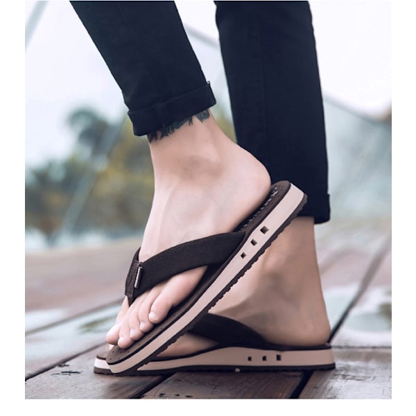 Herr Flip Flops Bekväma Sommar Halkfria Strand & Poolskor