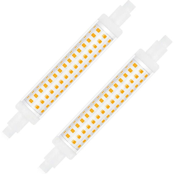 R7S LED Pære 118mm Dæmpbar, 10W Ækvivalent Halogen Pære 100W, Var