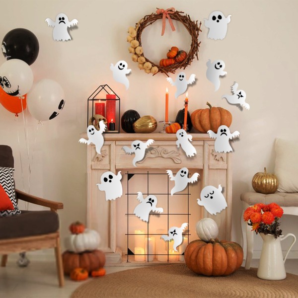 21 st Halloween Ghost Wall Stickers Halloween Ghost Stickers