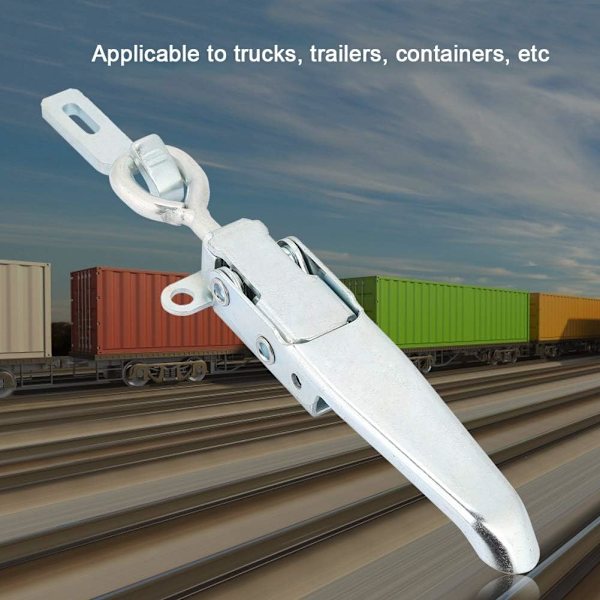 Trailerlås Trailerlås Hasp 1 st DK100 Heavy Duty Trailer Spänne Hög Säkerhet Lås Fjäderbelastad Säkerhetslås