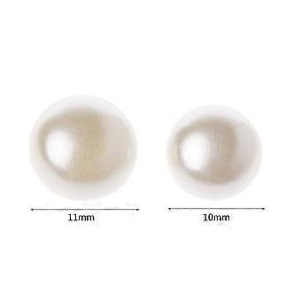 Syperleknapper 50 stk Plast Runde Knapper Sett med Hull DIY Klærverktøy for Hjem Midtpunkt Bryllupslys 11mm 11mm