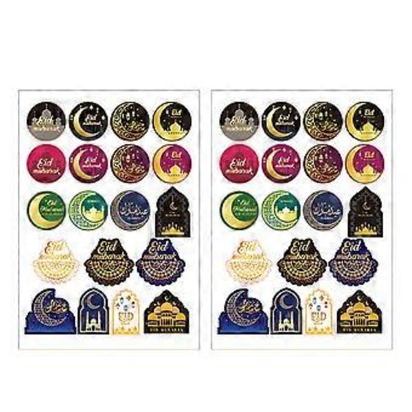 38 kpl itseliimautuvia tarroja Ramadan-tarra Eid Mubarak -tarrat Koristeelliset tarrat Juhlatarvikkeet lapsille