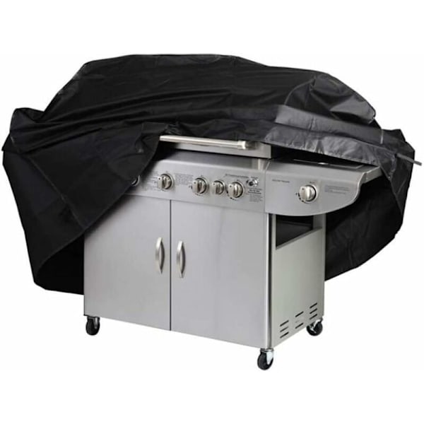 Waterproof Barbecue Cover 170 x 61 x 117 cm Black