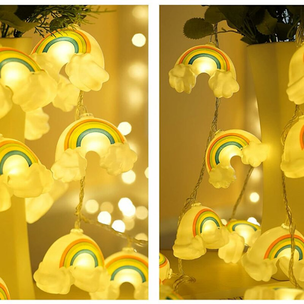 Rainbow Fairy LED-ljusslinga varmvit jul inomhus utomhus