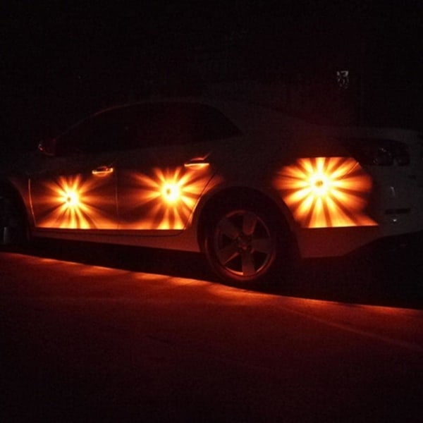 LED-varningsljus 9 blinkande lägen Säkerhetsblinkers med väg