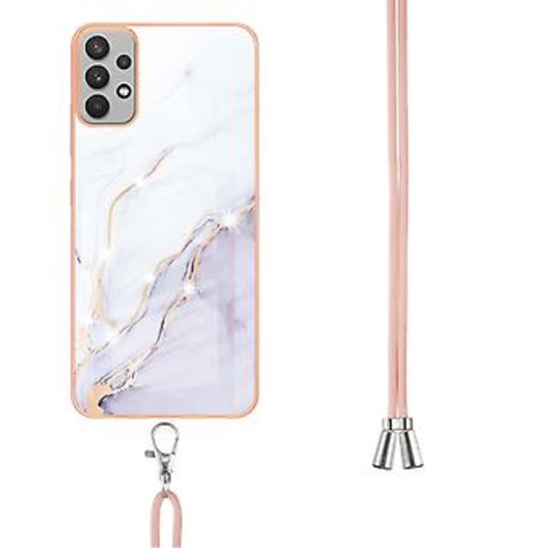 Marmor IMD TPU Mobilskal För Samsung Galaxy A33 5G White 006