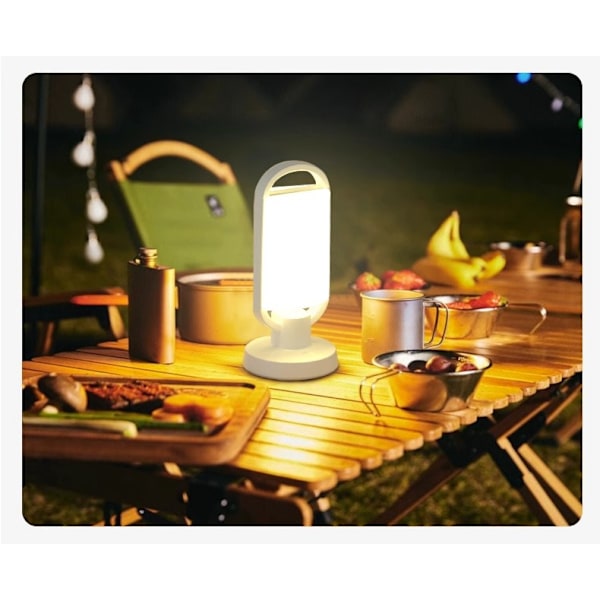 Solcellsladdad, Bärbar Campinglampa med Justerbar Ljusstyrka