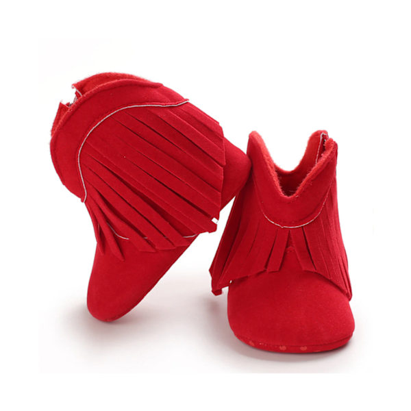 Baby skor varma bomullsskor-röd（11cm）